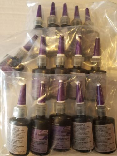 Lot of 15 Bottles 3M 3493 Scotch-Weld Threadlocker 10 ml Purple 56798