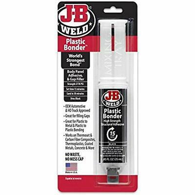 J-B Weld 50139 Plastic Bonder Body Panel Adhesive And Gap Filler Syringe Dries