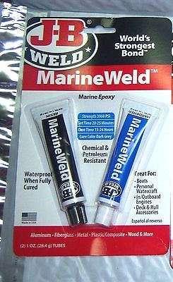 J-B Weld 8272 MarineWeld Marine Weld Epoxy  2 1oz tubes