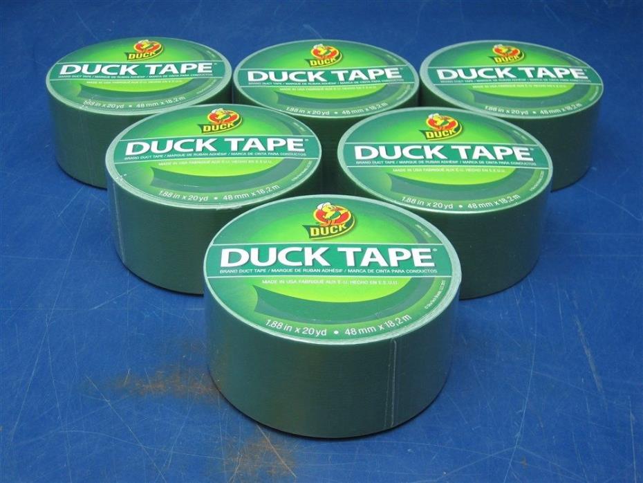 Lot of 12 - Rolls Duck Tape Brand GREEN 1.88