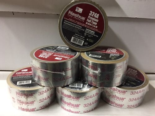 (LOT OF 4) NASHUA 324A Printed Foil Tape, 2-1/2In x 60 Yd, Silver