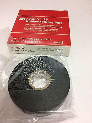 3M Scotch 23 Rubber Splicing Tape, High Voltage, 1