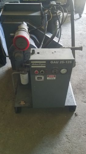 Used Atlas Copco 25 HP Rotary Screw Air Compressor 230 / 460 Volt
