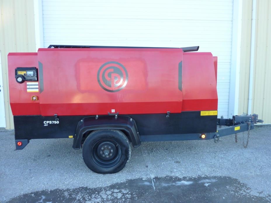2012 Chicago Pneumatic CPS750 Diesel Air Compressor 750 CFM 125PSI 1125 Hours