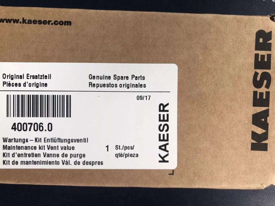Kaeser Compressor Diaphragm Part 400706.0 vent valve service kit/ maintenance
