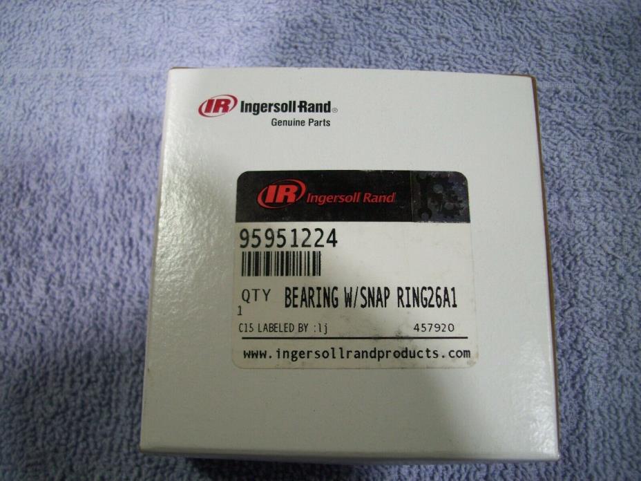 Brand New INGERSOLL RAND 95951224 Bearing w/ Snap Ring 26A1