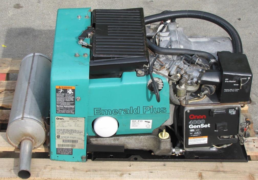 Cummins Onan Emerald Plus GenSet 4000 Watt RV Generator 4 kW