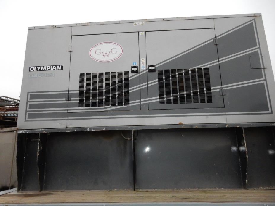2004 CAT D200P4 200kW  Diesel Generator 240V 3-Phase 4320 Hours