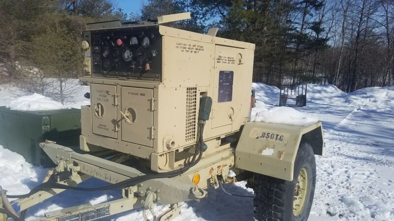 Libby MEP-802A 5KW TQG Tactical Military Diesel Generator 60HZ M116A3 Trailer