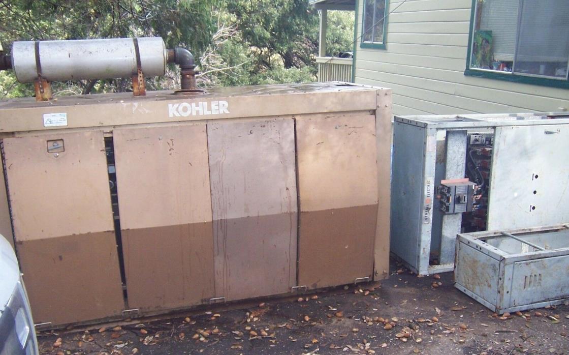 Kohler 85RHC82 85KW Propane Generator w/ Electrical Panel Transfer Switch 85 kw