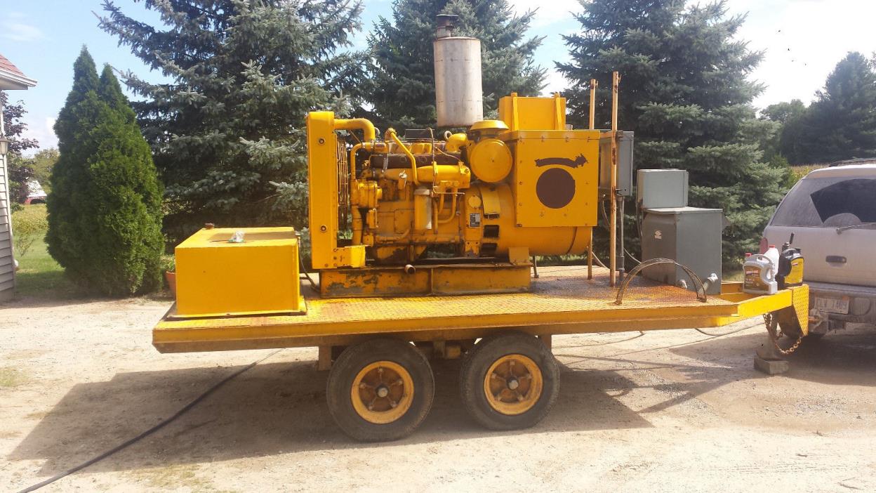 CATERPILLAR D330 100KW GENERATOR (pintle hook with onboard fuel)