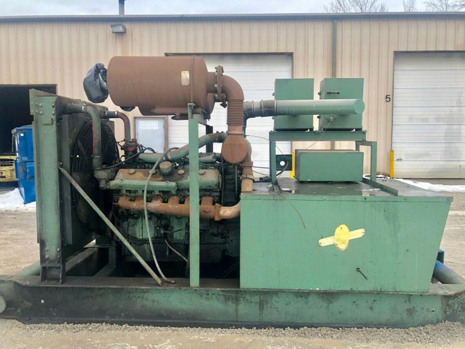 350 kw GENERATOR SET DETROIT DIESEL 12VGDT  1800 RPM 527 AMPS