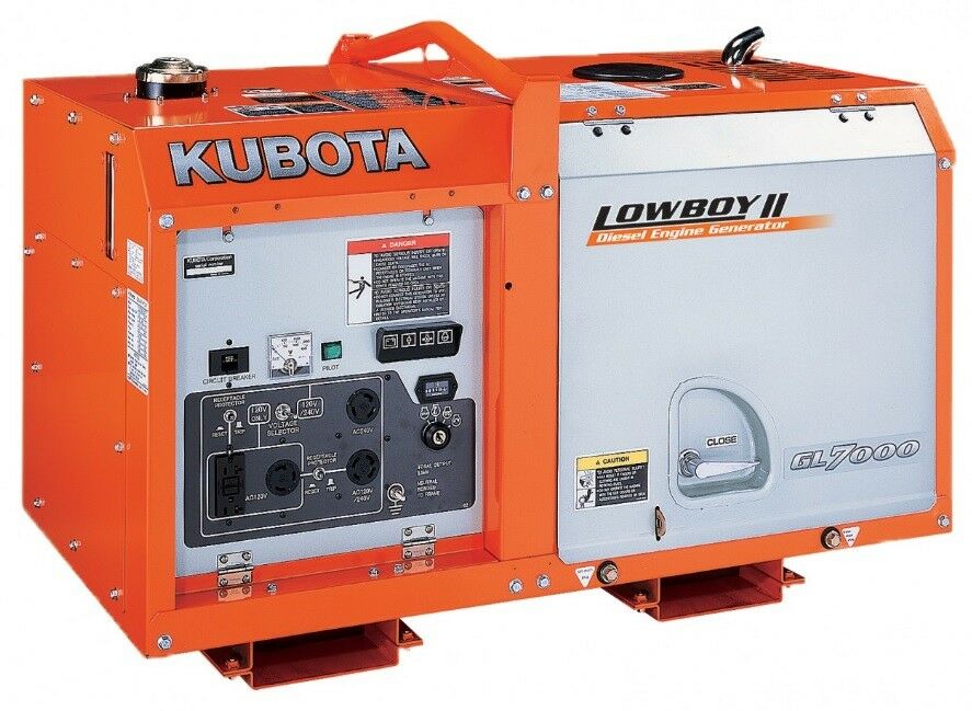 Brand New Kubota GL7000 LowboyPro 7kW Diesel Generator