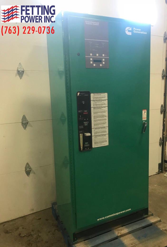 400 Amp Cummins BTPCC Bypass Automatic Transfer Switch 480V | S/N: E17M191024