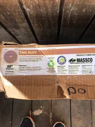 New Americo Tan Buff Floor Maintenance Pads 20