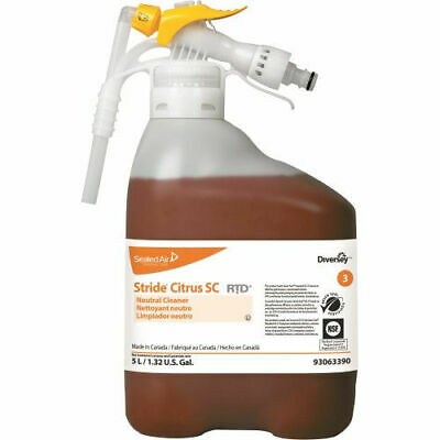 Diversey Stride 5 Liter RTD Citrus Cleaner - 93063390