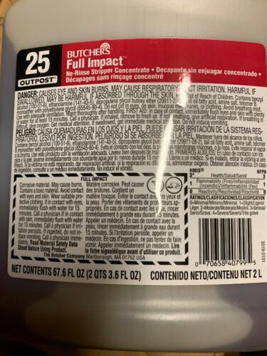 Butchers Full Impact No-rinse Stripper Concentrate #25 Outpost B11