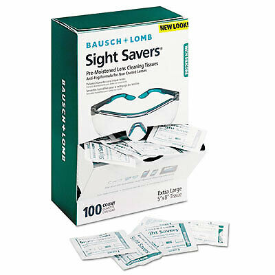 Sight Savers Pre-Moistened Anti-Fog Tissues with Silicone, 100/Box 8576  - 1