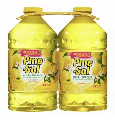 Pine-Sol Multi-Surface Cleaner, Lemon Fresh, (100 oz. bottles, 2 pk.) SHIPS FREE