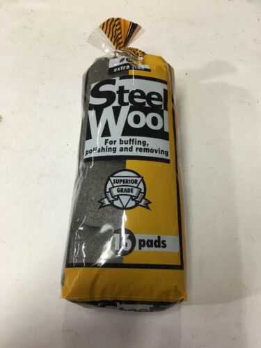 H.B Smith Tools #000 Extra Fine Steel Wool, 16 Pads
