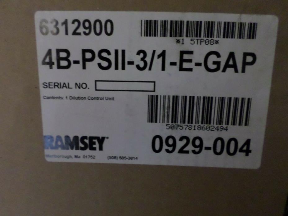 RAMSEY 4 BUTTON DILUTION CONTROL SYSTEM Below Wholesale save $$$$