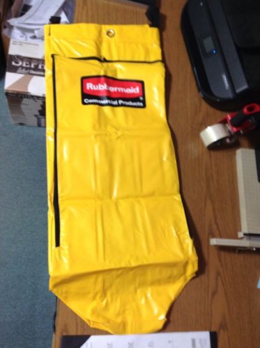 RUBBERMAID COMMERCIAL PRODUCTS, Recycling Cart Bag,Vinyl, yellow