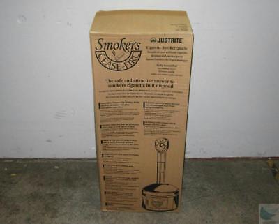 NEW JustRite Smoker's Cease Fire 26800 Cigarette Receptacle - PICK UP ONLY