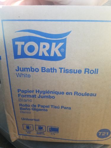 Tork Universal TJ1222A Jumbo Bath Tissue Roll, 2-Ply, 11.75