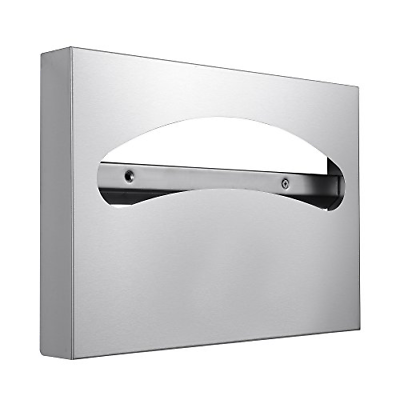 Toilet Seat Cover Dispenser - 304 Grade Stainless Steel - 250 Single or 1/2 Fold