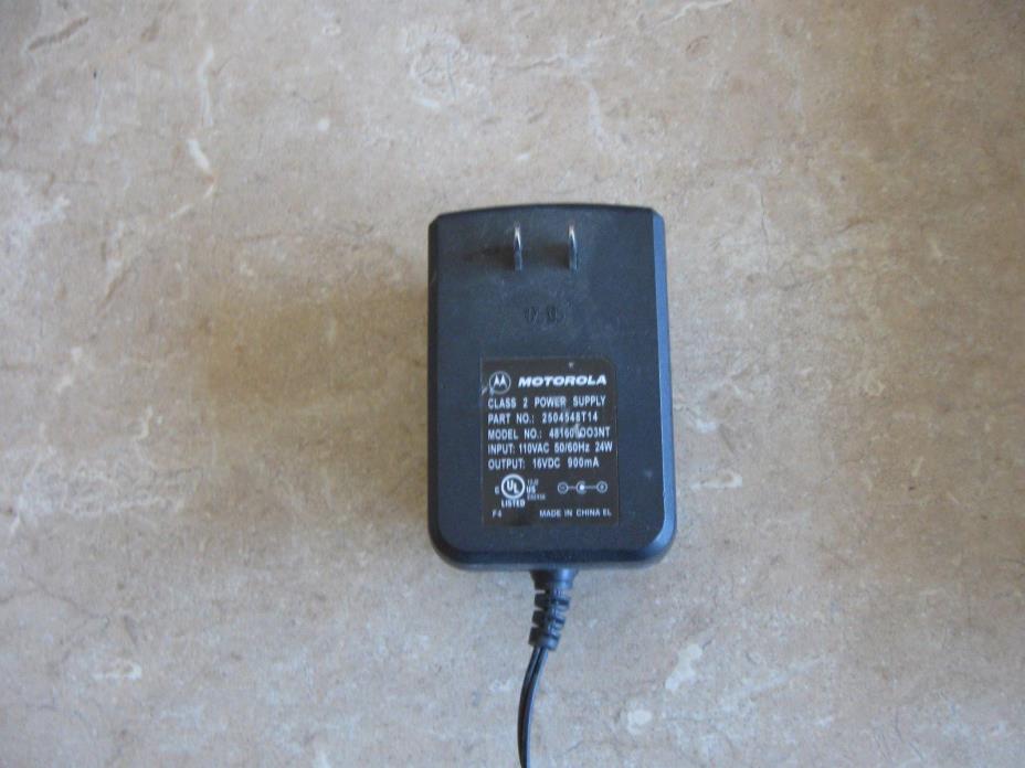 Motorola 2504548T14 a/c power adapter 481609OO3NT