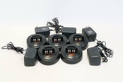 Lot of 5 Motorola HTNN9000C Single Station Battery Chargers