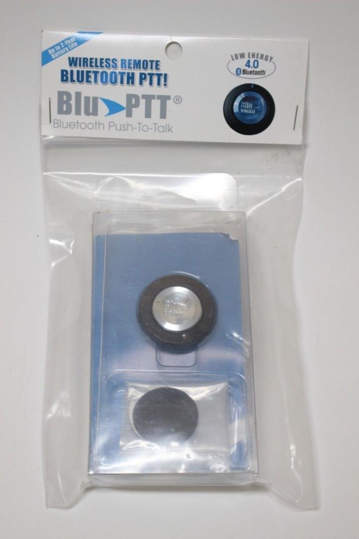 BluComm Blu PTT Wireless Remote Push to Talk BT 4.0 Bluetooth NEW Read