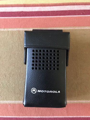 Vintage Motorola Minitor II/Director II Pager Black Leather Case Holster