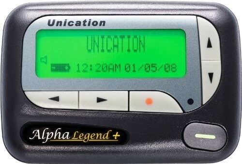 Unication Alpha Legend + Alphanumeric Pager 460-470 MHz Pocsag Narrowband NEW