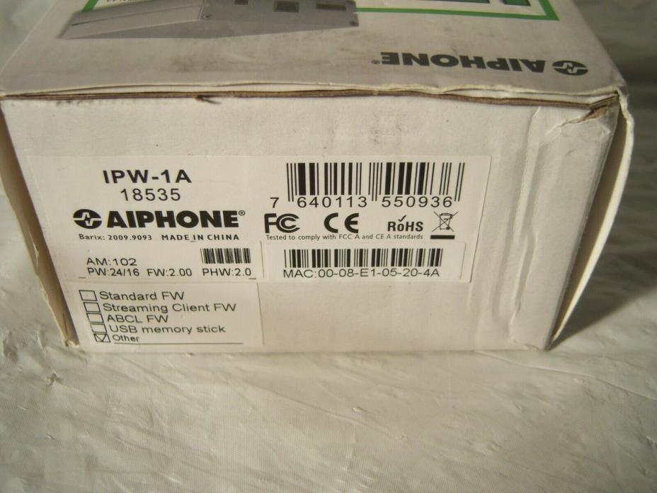 AIPHONE IPW-1A NETWORK INTERCOM ADAPTER