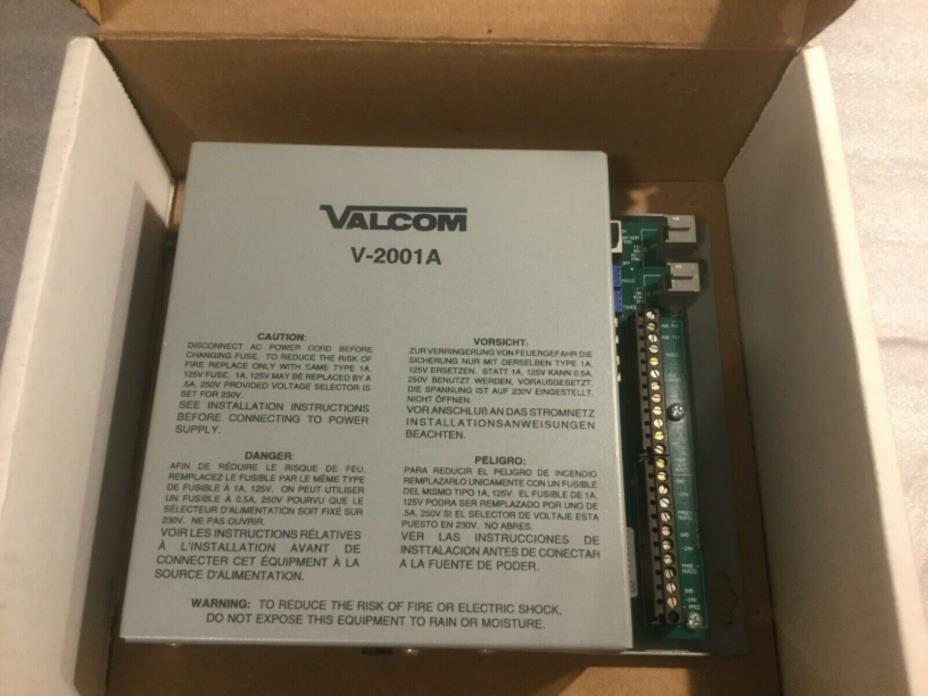 Valcom V-2001A Single Zone Paging Adapter Power Supply Telecommunications