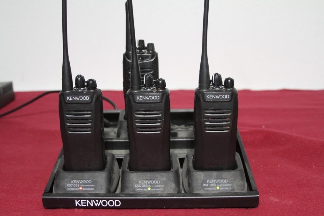 QUANTITY 4 KENWOOD NX-340U-K2 DIGITAL 400-470 MHz UHF 5Watt, 16 Ch / 2 Zones