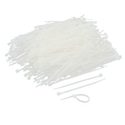 uxcell Plastic Self Locking Cable Zip Tie Fasten Wrap 750 Pcs Clear
