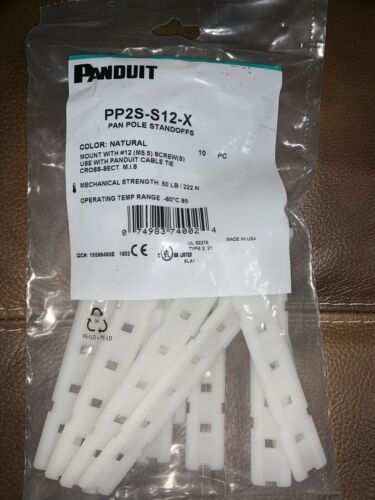 Cable Tie Mounts,Screw Applied,PK10 PANDUIT PP2S-S12-X