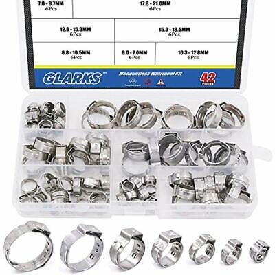 Stainless Steel Single Ear Stepless Hose Clamps Assortment Kit Product Type Rust
