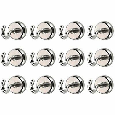Lb Heavy Duty Magnetic Hooks Strong Powerful Neodymium Indoor Outdoor Magnet NEW