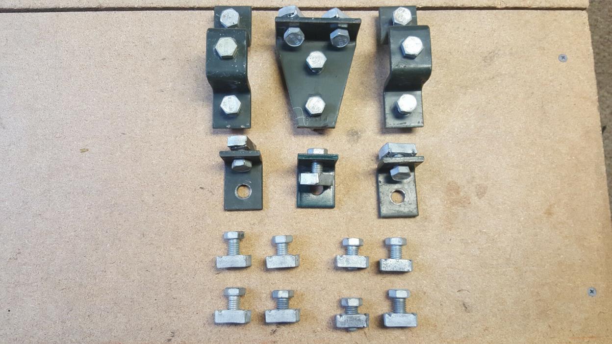 Unistrut Brackets P1359 P1047 P1068 P1026 & Bolts Lot 6 Brackets/21 Bolts Total