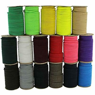 Shock Cord 1/4 Inch - Marine Grade Dacron Polyester Bungee 100% Stretch UV, DIY