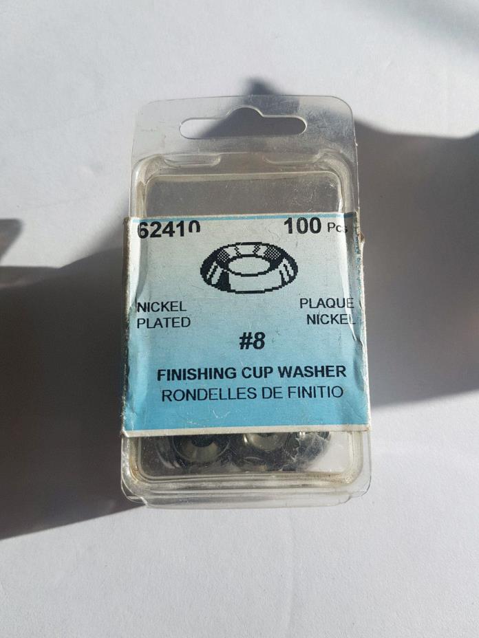 Lily Fasteners #8 Finishing Cup Washer Nickel Plated 100pcs 62410
