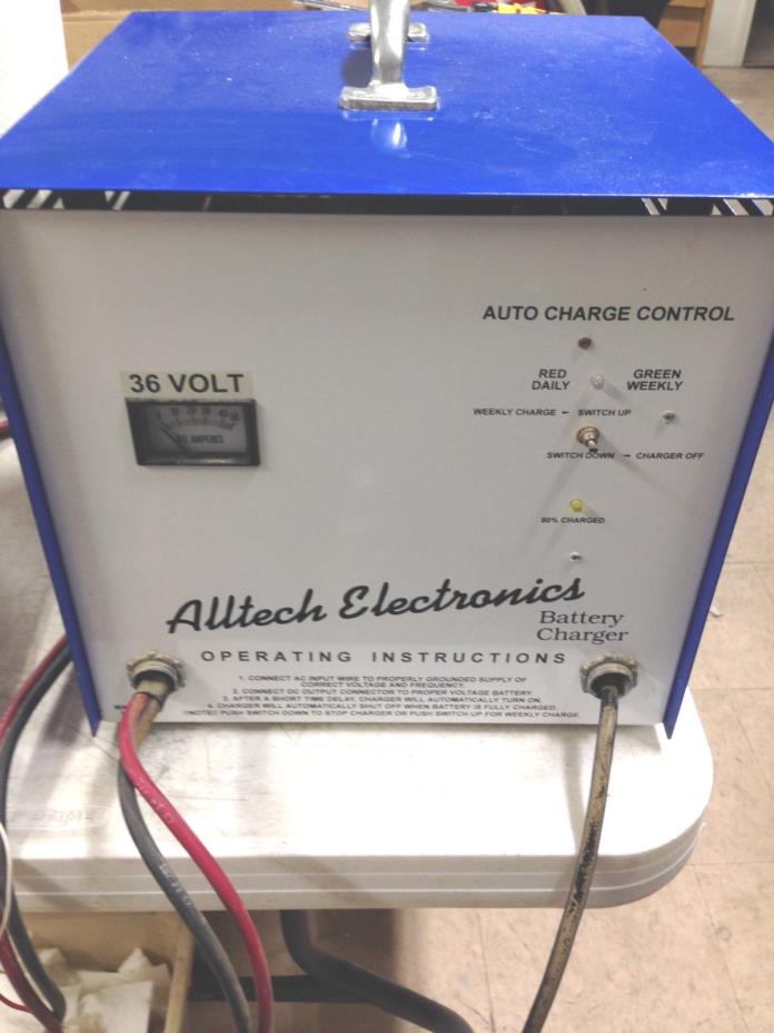 Alltech Electronics 36 Volt 40A Battery Charger Forklift, Golf Cart, Sweeper