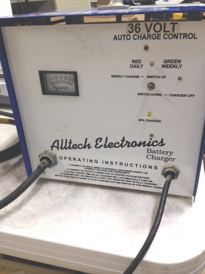 Alltech Electronics 36 Volt 25A Battery Charger Forklift, Golf Cart, Sweeper