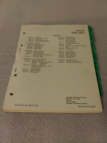 John Deere Trailfire Technical Manual TM1197