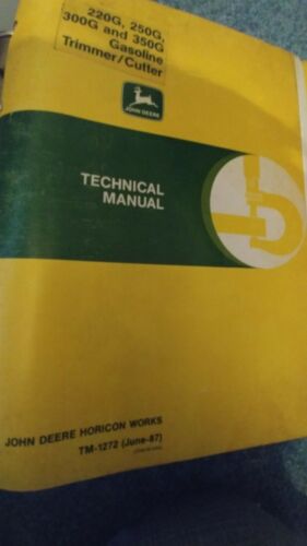 John Deere  TM-1156 TM1272 TM1294 Technical Manual, Trimmer/Edgers