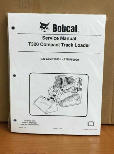 Bobcat T320 Track Loader Service Manual Shop Repair Book 1 Part # 6986558