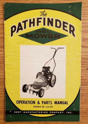 1951 Pathfinder Mower Parts Catalog of Root Manufacturing of Baxter Springs, KS